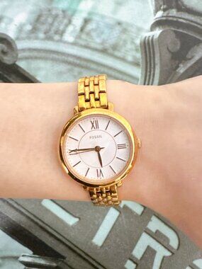 Fossil ES3799 Jacqueline Mini Rose-Tone Stainless Steel Watch